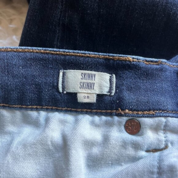 Madewell Skinny Jeans Blue Dark Wash Size 28. Excellent Used Condition. - Picture 6 of 7